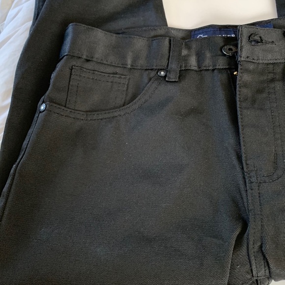 Silver Blue men’s straight leg waxed look jean black in color size 32/32 - Picture 2 of 5